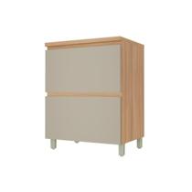 Balcão Cozinha Nesher Rainha 1Pta 1Gav 70cm Nature/Greige