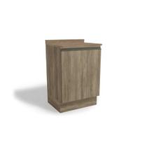 Balcão Cozinha p/ Cooktop c/ Tampo Maxxi G742 c/ 1 Porta 60cm Nogal/Nogal - Kappesberg