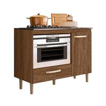 Balcão Cozinha para Cooktop 105cm com 1 Porta e 1 Gaveta - Nicioli