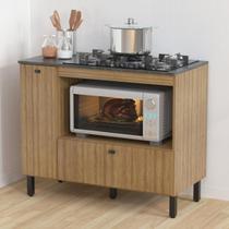 Balcão Cozinha para Cooktop 5 Bocas e Forno/Micro-ondas 99,7cm 2 Portas Multimóveis CR20500