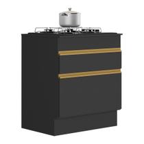 Balcão Cozinha Para Cooktop 70 Cm 1 Porta Gb Mp2118 Preto Balcão Cozinha Para Cooktop 70 Cm 1 Porta Gb Mp2118 Preto