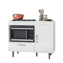 Balcão Cozinha para Cooktop Alecrim com 1 Porta e 1 Gaveta
