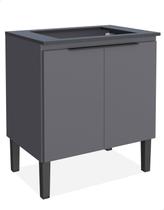 Balcão Cozinha para Cooktop Verona 5 bocas com Tampo Cinza Balcão Cozinha para Cooktop Verona 5 bocas com Tampo Cinza