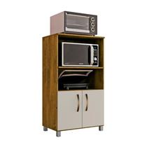 Balcão Cozinha para Forno Elétrico Micro-ondas Multiuso com 2 Portas e 4 Pés Helena 65x120cm