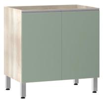 Balcão Cozinha Sem Tampo 80cm 2Portas Lis Luciane Verde Jade