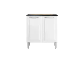 Balcão Cozinhas Itatiaia Tarsila p/ Cooktop 5 Bocas - 2 Portas - Branco