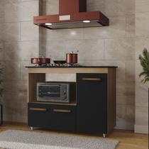 Balcão Dália Para Cooktop 4 Bocas 3 Portas Cozinha MB1 120cm Balcão Dália Para Cooktop 4 Bocas 3 Portas Cozinha MB1 120cm