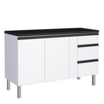 Balcão de Aço 150 Gaia com Tampo Cozimax Branco