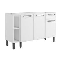 Balcão de Aço 3 Portas 1 Gaveta 2 Nichos Evidence Bertolini Balcão de Aço 3 Portas 1 Gaveta 2 Nichos Evidence Bertolini