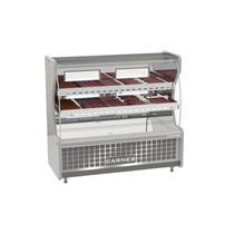 Balcão de Açougue Avícola Inox Vidro Curvo 2M Polofrio 1205 220v