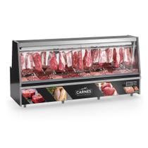 Balcão de Açougue Refrigerado Turino Standard Preto 220V GATS-300 PR Gelopar