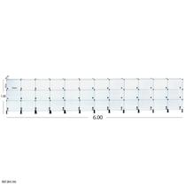 Balcão de Atendimento Modulado em Vidro - 6,00 x 1,00 x 0,30 - Tatinet