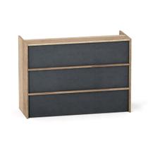 Balcao de Atendimento P25 Pandin 155 CM Noce Naturale e Grafito