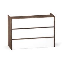 Balcao de Atendimento P25 Pandin 155 CM Walnut e Branco