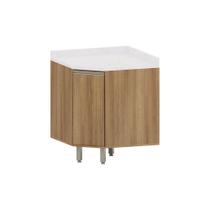 Balcão de Canto Diagonal com Tampo 1 Porta Diana Luciane Móveis