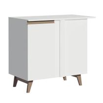 Balcão de Canto Reims 1 Porta Branco Madesa