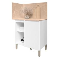 Balcão de Canto Reto Art 6006 Branco Ártico Kits Paraná Balcão de Canto Reto Art 6006 Branco Ártico Kits Paraná