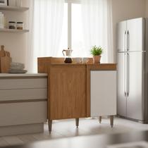 Balcão de Canto Reto para Cozinha Essenza 1 Porta 94cm Móvel na Caixa