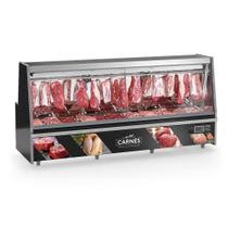 Balcão De Carnes Gats300 Gelopar Expositor De Carnes Preto 3mt 220v