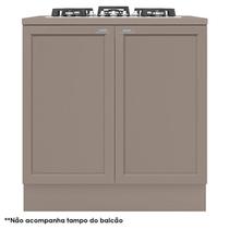 Balcão de Cooktop Unna Fumê Poliman