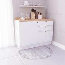 Balcão de Cozinha 1 Porta 3 Gavetas 100% MDF 120cm Sem Tampo Sevilha Herval