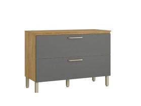 Balcão de Cozinha 1 porta basculante 1 gaveta com tampo 1,20 cm basic ametista kits parana