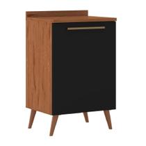 Balcão de Cozinha 1 Porta com Tampo 0,59m Favorita / Preto