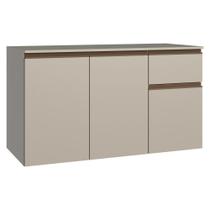 Balcão de Cozinha 120 cm 3 Portas 1 Gaveta Suspenso Crema Nice Madesa