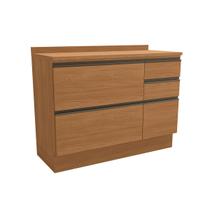 Balcão de Cozinha 120 Cm Mônica 1 Porta 4 Gavetas Canela - Kappesberg Balcão de Cozinha 120 Cm Mônica 1 Porta 4 Gavetas Canela - Kappesberg