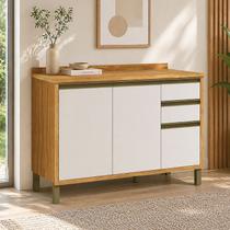 Balcão de Cozinha 120cm 2 Portas e 3 Gavetas com Tampo 100% Mdf Barbados Espresso Móveis Balcão de Cozinha 120cm 2 Portas e 3 Gavetas com Tampo 100% Mdf Barbados Espresso Móveis
