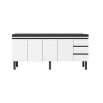 Balcão de Cozinha 174cm Armário Aço 4 Portas e 3 Gavetas Balcão de Cozinha 174cm Armário Aço 4 Portas e 3 Gavetas