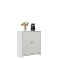 Balcão de Cozinha 2 Portas 1 Prateleira BM08 80cm Branco Decibal Balcão de Cozinha 2 Portas 1 Prateleira BM08 80cm Branco Decibal