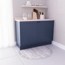 Balcão de Cozinha 2 Portas 100% MDF 120cm sem Tampo Sevilha Herval Azul/Órion Balcão de Cozinha 2 Portas 100% MDF 120cm sem Tampo Sevilha Herval Azul/Órion