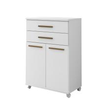 Balcão de Cozinha 2 Portas 2 Gavetas Mônaco Arte Móveis Cor:Branco