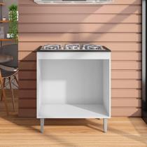 Balcão de Cozinha 2 Portas Cambrigde Branco Balcão de Cozinha 2 Portas Cambrigde Branco