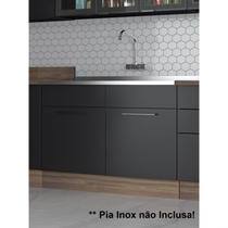 Balcão de Cozinha 2 Portas com Rodapé VPC Sem Tampo Exclusive Itatiaia