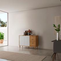 Balcão de Cozinha 3 Gavetas 2 Portas Luisa 120cm MDF Moderna Mobília Balcão de Cozinha 3 Gavetas 2 Portas Luisa 120cm MDF Moderna Mobília