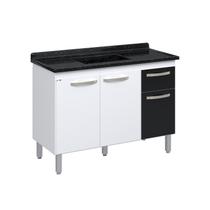 Balcão de Cozinha 3 Portas e 1 Gaveta 116,2cm Balcão de Cozinha 3 Portas e 1 Gaveta 116,2cm