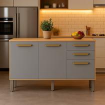 Balcão de Cozinha 3 Portas e 2 Gavetas Adele