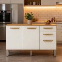 Balcão de Cozinha 3 Portas e 2 Gavetas Adele