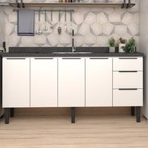 Balcão de Cozinha 4 Portas 3 Gavetas 174cm Júpiter