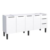 Balcão de Cozinha 4 Portas 3 Gavetas 192cm Júpiter
