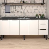 Balcão de Cozinha 4 Portas 3 Gavetas 192cm Júpiter Balcão de Cozinha 4 Portas 3 Gavetas 192cm Júpiter