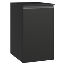 Balcão de Cozinha 40 cm 1 Porta Suspenso Preto Nice Madesa