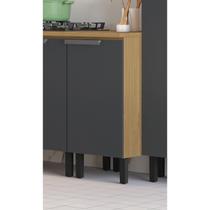Balcão de Cozinha 40cm 1 Porta em Mdf com Tampo New Porto Itatiaia