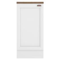 Balcão de Cozinha 41cm 1 Porta Com Tampo Duna P09 Branco - Mpozenato