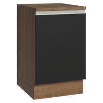 Balcão De Cozinha 50cm 1 Porta Rustic/preto Glamy Madesa Rustic/preto Balcão De Cozinha 50cm 1 Porta Rustic/preto Glamy Madesa Rustic/preto