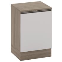 Balcão de Cozinha 58cm 1 Porta Grace Carvalho Oak/Off White Z44 - Mpozenato Balcão de Cozinha 58cm 1 Porta Grace Carvalho Oak/Off White Z44 - Mpozenato