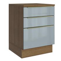 Balcão de Cozinha 60 cm 3 Gavetas Lux Madesa Balcão de Cozinha 60 cm 3 Gavetas Lux Madesa