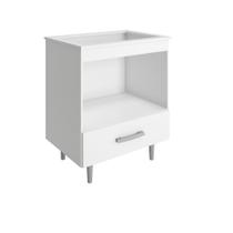 Balcão de Cozinha Alecrim 1 Gaveta para Cooktop 4 Bocas Poliman Móveis